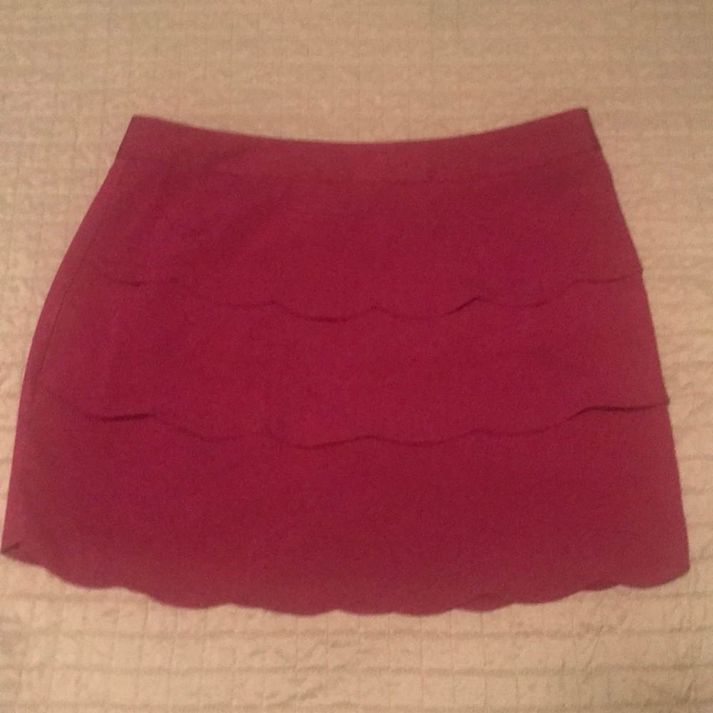 Bordeaux(ish) skirt